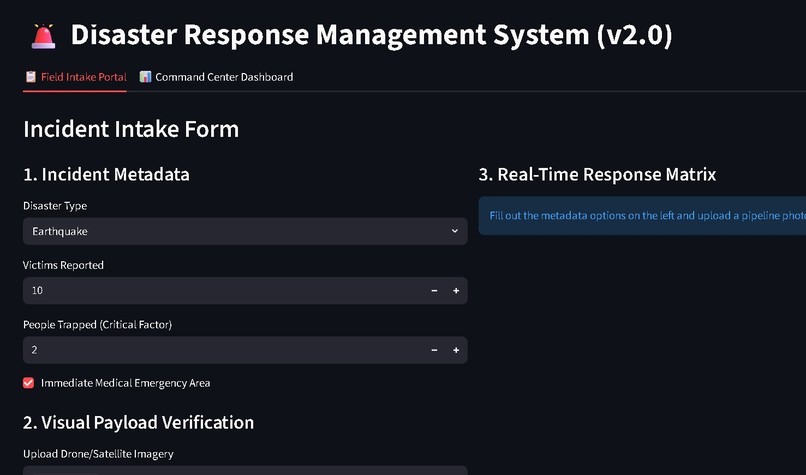 AI based Disaster Response Management – screenshot 1