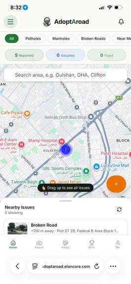 AdoptARoad – screenshot 2