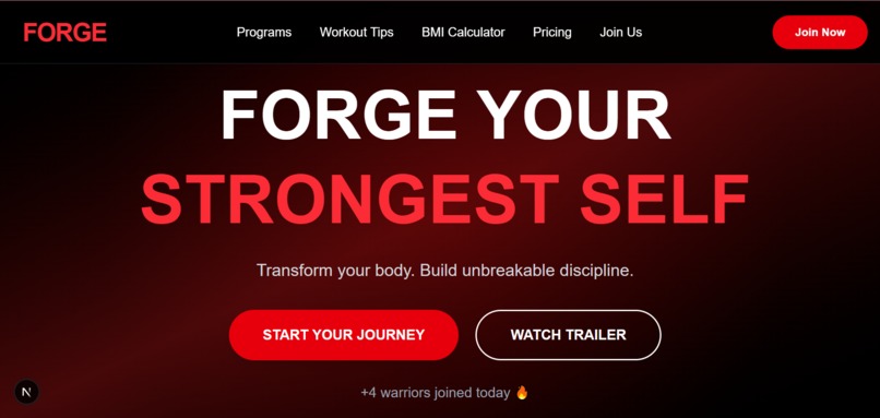 ForgeFit – screenshot 1