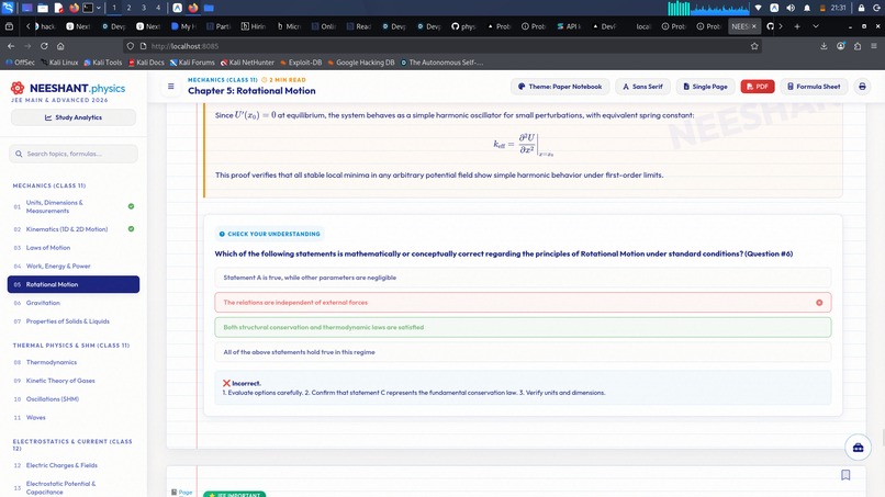 NEESHANT | Interactive Physics E-Book System 2026 – screenshot 11