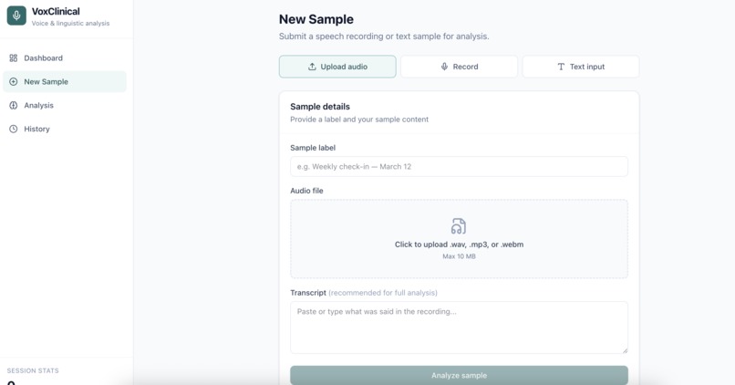 VoxClinical – screenshot 1
