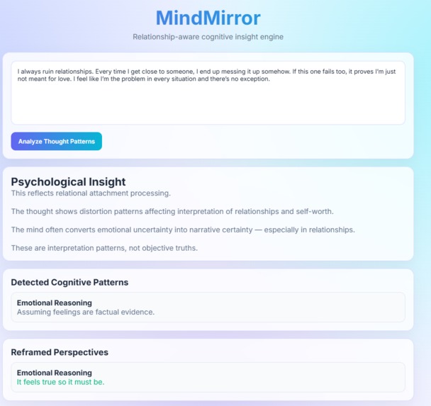 MindMirror – screenshot 1