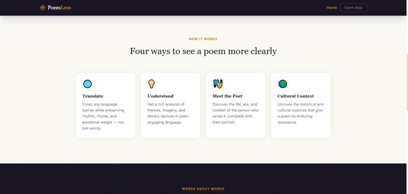 Poem Lens – screenshot 1
