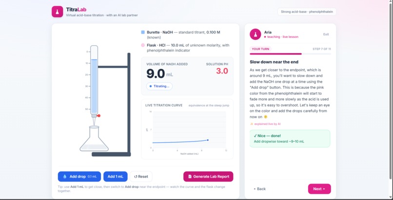 TitraLab - AI Virtual Titration Lab – screenshot 3