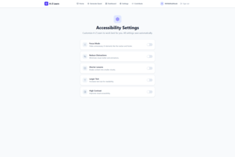 A-Z Learn: Adaptive Neurodivergent Learning Platform