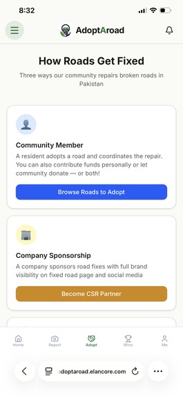 AdoptARoad – screenshot 10