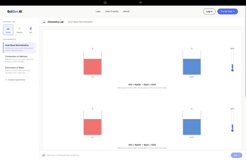 SciSim – screenshot 4