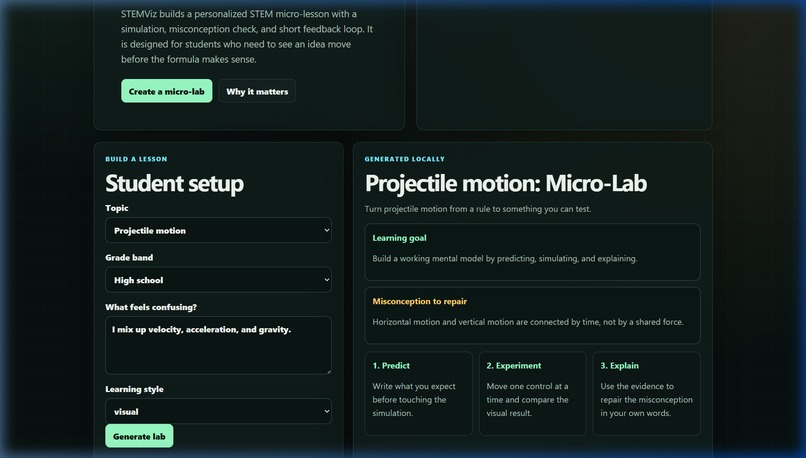 STEMViz – screenshot 4