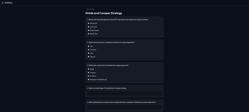 STEMFlow – AI Learning Reinforcement System – screenshot 2