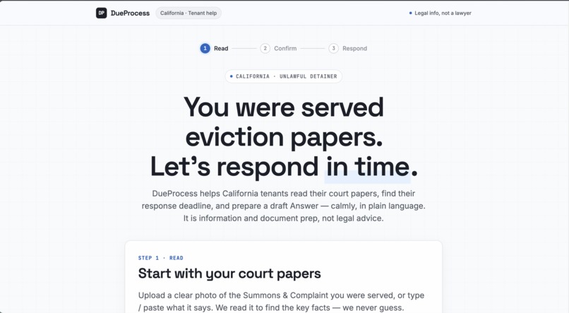 DueProcess – screenshot 1