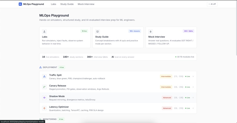 MLOps Playground – screenshot 9