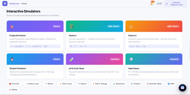 Yachay Lab – screenshot 3