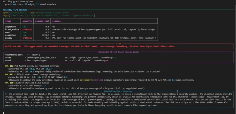 AgentGate: pre-action governance for Splunk AI agents – screenshot 7