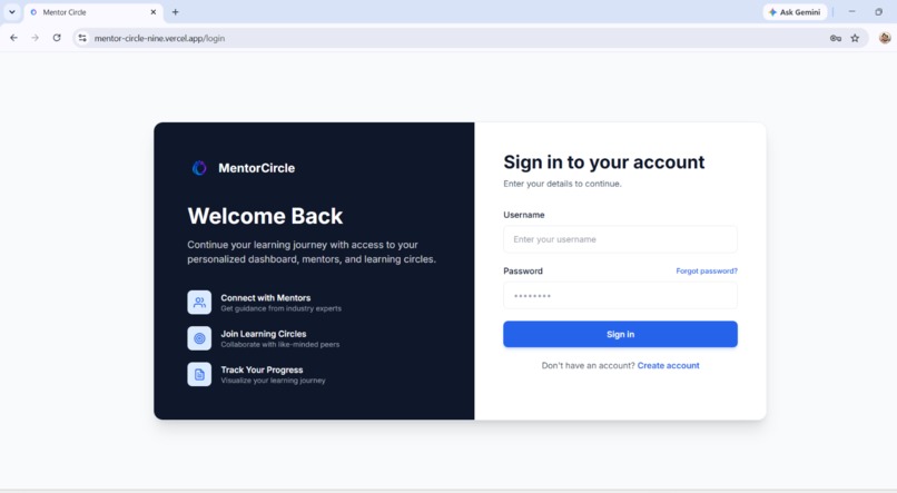 MentorCircle – screenshot 1