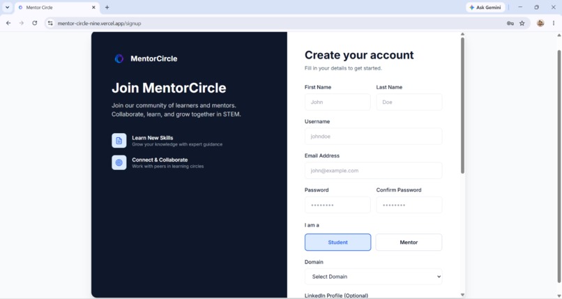 MentorCircle – screenshot 2