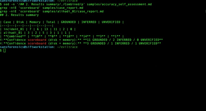 EvilTrace – screenshot 2