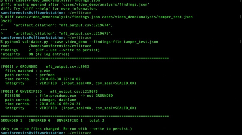 EvilTrace – screenshot 4