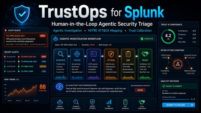 TrustOps for Splunk – screenshot 1