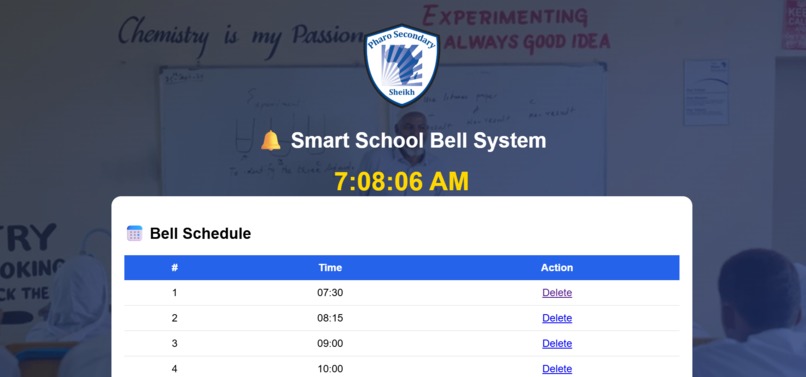 Smart School System Bell – screenshot 1