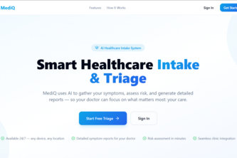 MediQ – AI Healthcare Intake & Triage Platform