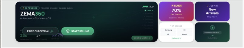 Zema360 — Autonomous Commerce Agentic OS by Zema AI Labs – screenshot 2