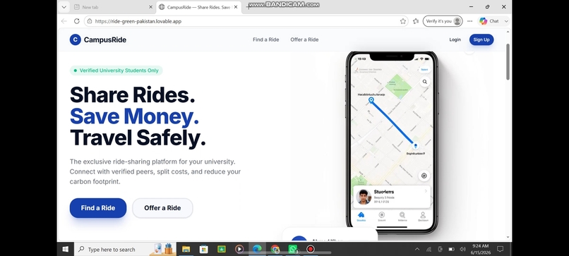 Campus Ride Share  – screenshot 2