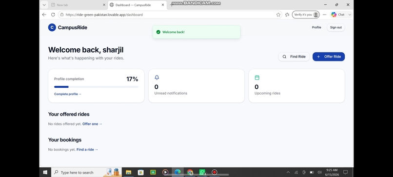 Campus Ride Share  – screenshot 3
