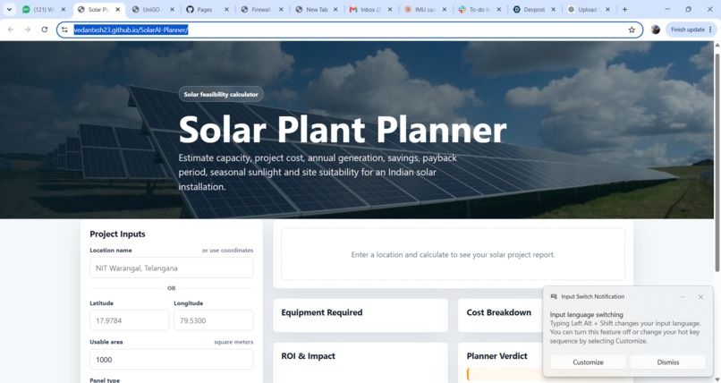 SolarAI Planner  – screenshot 1