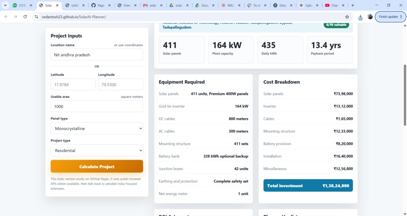 SolarAI Planner  – screenshot 2