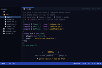 Glass Box Runner — the database is the game