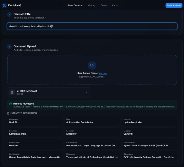 DecisionIQ – AI Decision Intelligence Platform – screenshot 2