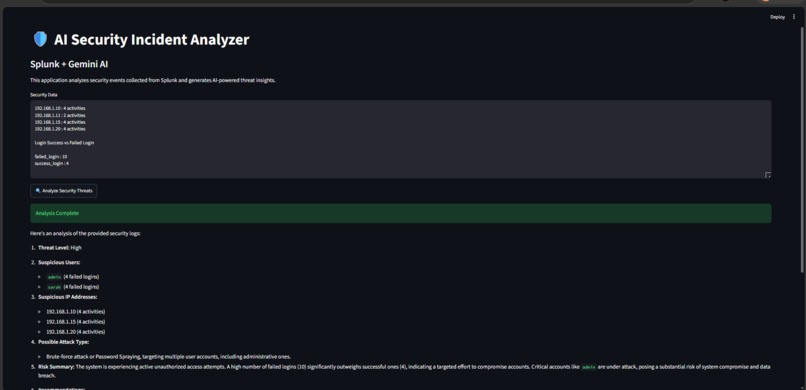AI Security Incident Analyzer – screenshot 3
