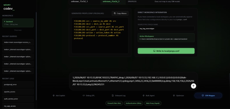 splunk> co>dev – screenshot 4