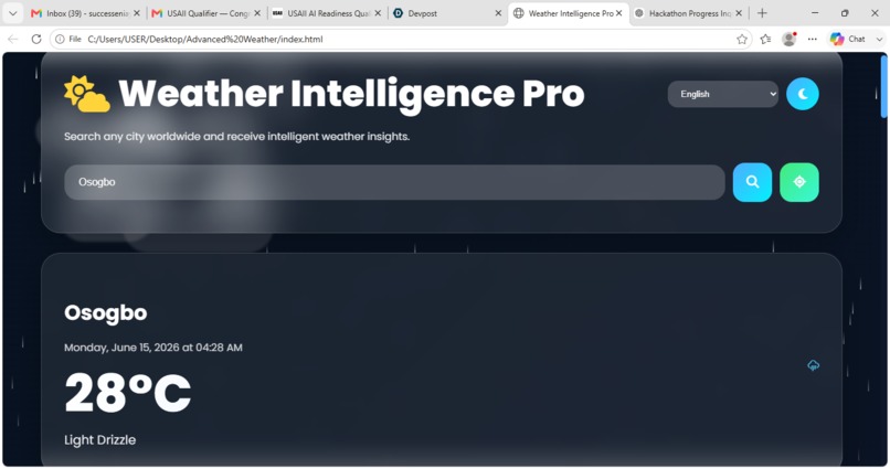 WeatherWise AI: Intelligent Weather Insights  – screenshot 1
