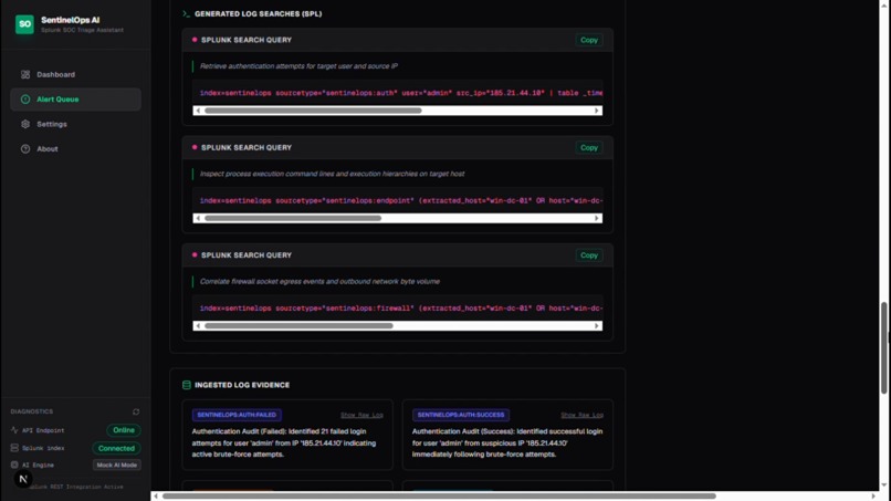 Splunk SentinelOps AI – screenshot 6