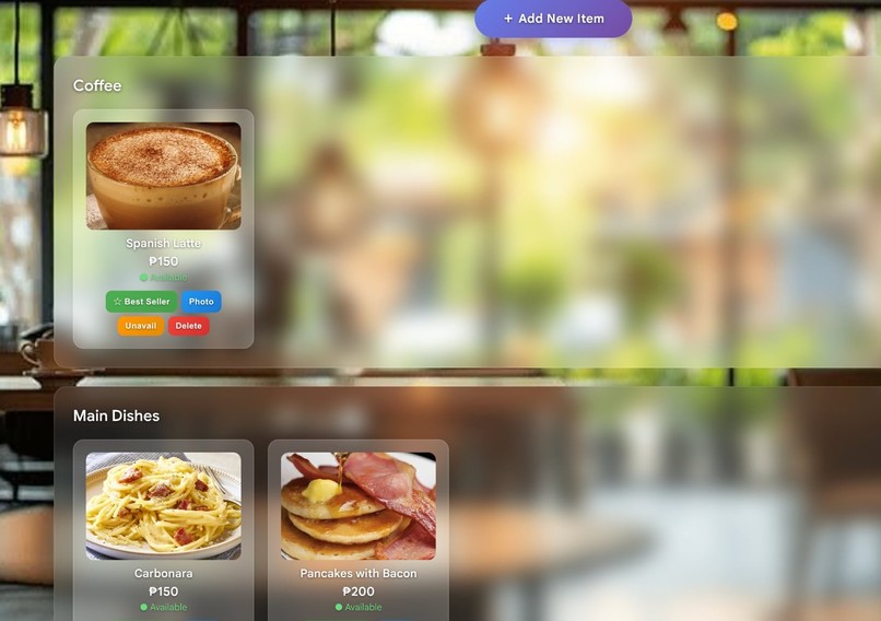 E-Menu Portal (AI Operations Manager) – screenshot 5