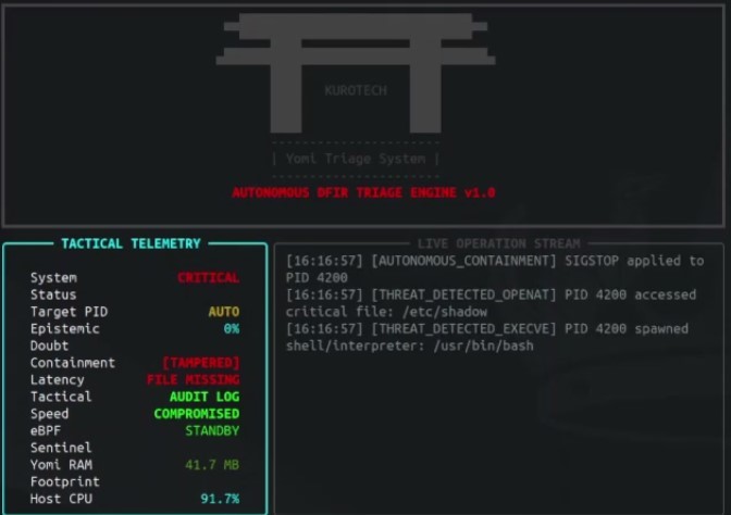 Yomi Triage System: Autonomous DFIR Engine – screenshot 1