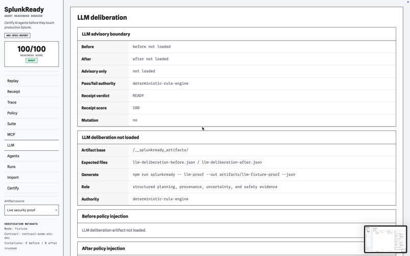 SplunkReady – screenshot 2