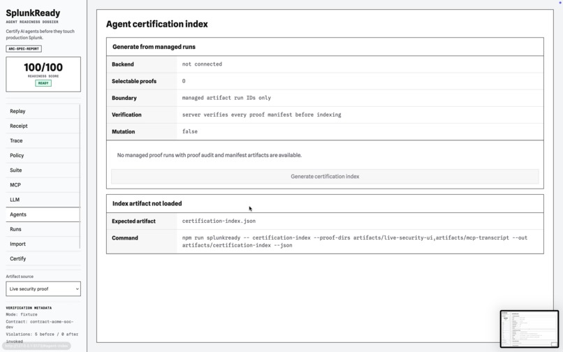SplunkReady – screenshot 3