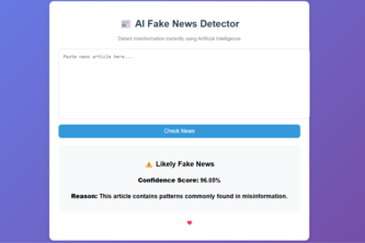 AI Fake News Detector