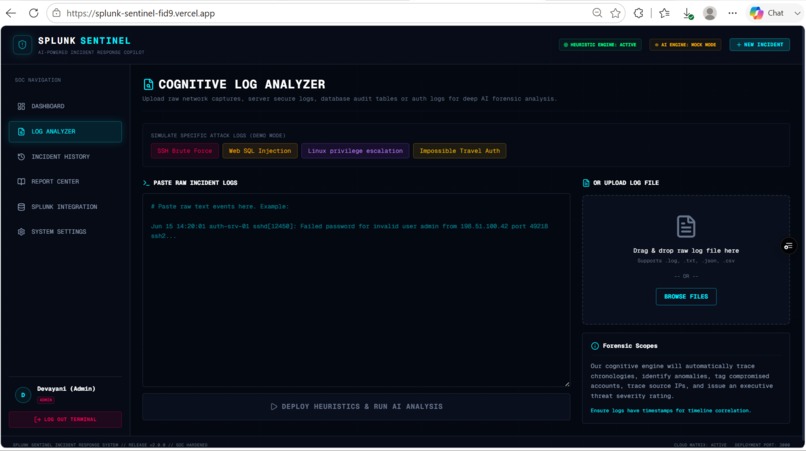 Splunk Sentinel – screenshot 8