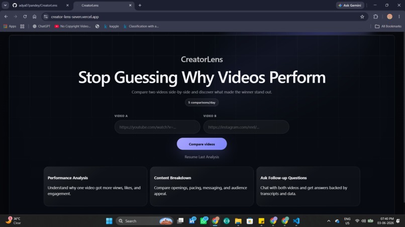 CreatorLens – screenshot 1