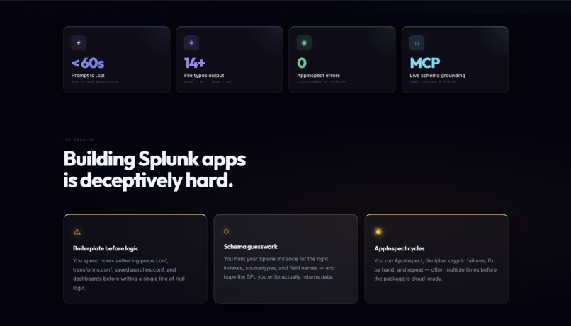 SplunkForge - From one sentence to a deployed Splunk app – screenshot 2