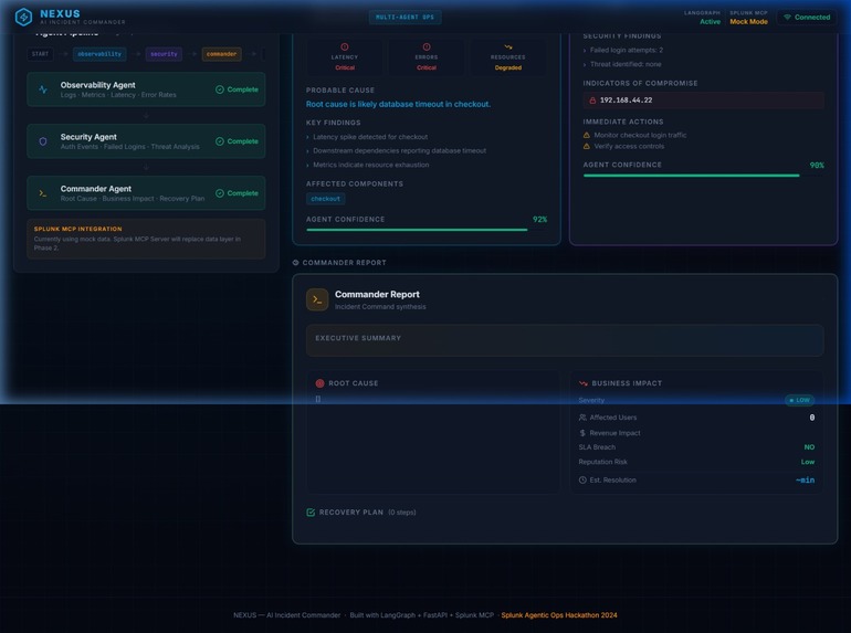 NEXUS — AI Incident Commander  – screenshot 3