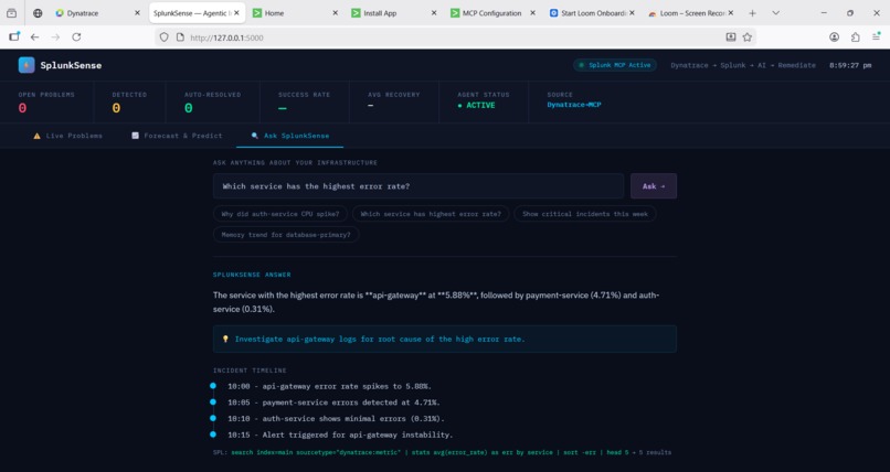 Splunksense – screenshot 4