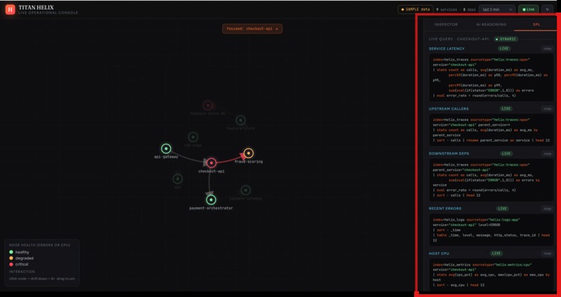TITAN HELIX  Agentic AIOps super-agent for Splunk Enterprise – screenshot 7