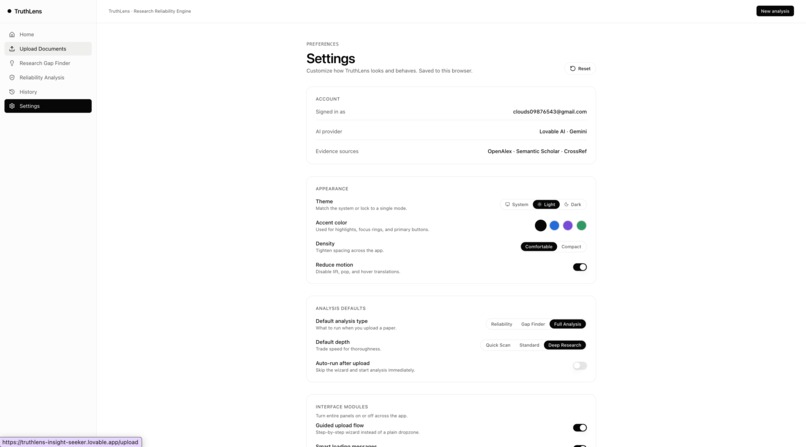 TruthLens – screenshot 7