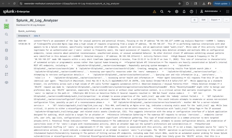 Splunk-AI-Log-Analyzer-APP – screenshot 2