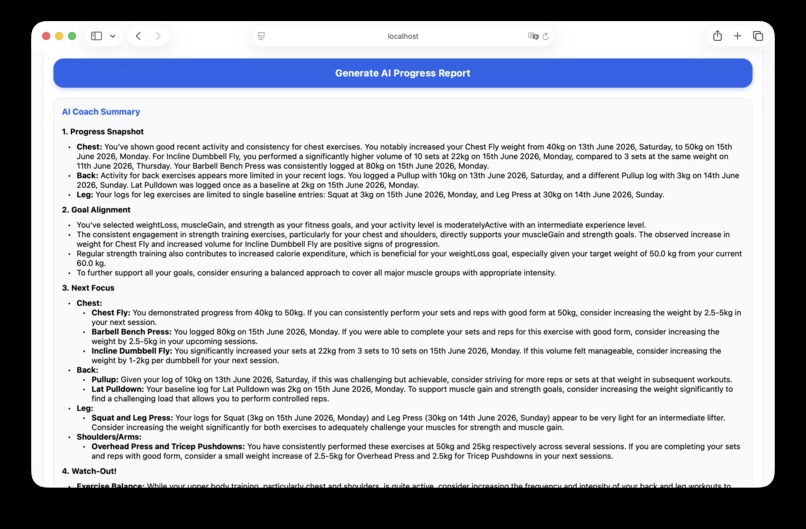 FitInsightAI – screenshot 5