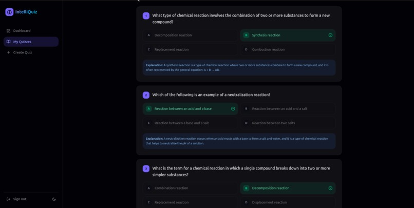 IntelliQuiz – screenshot 3